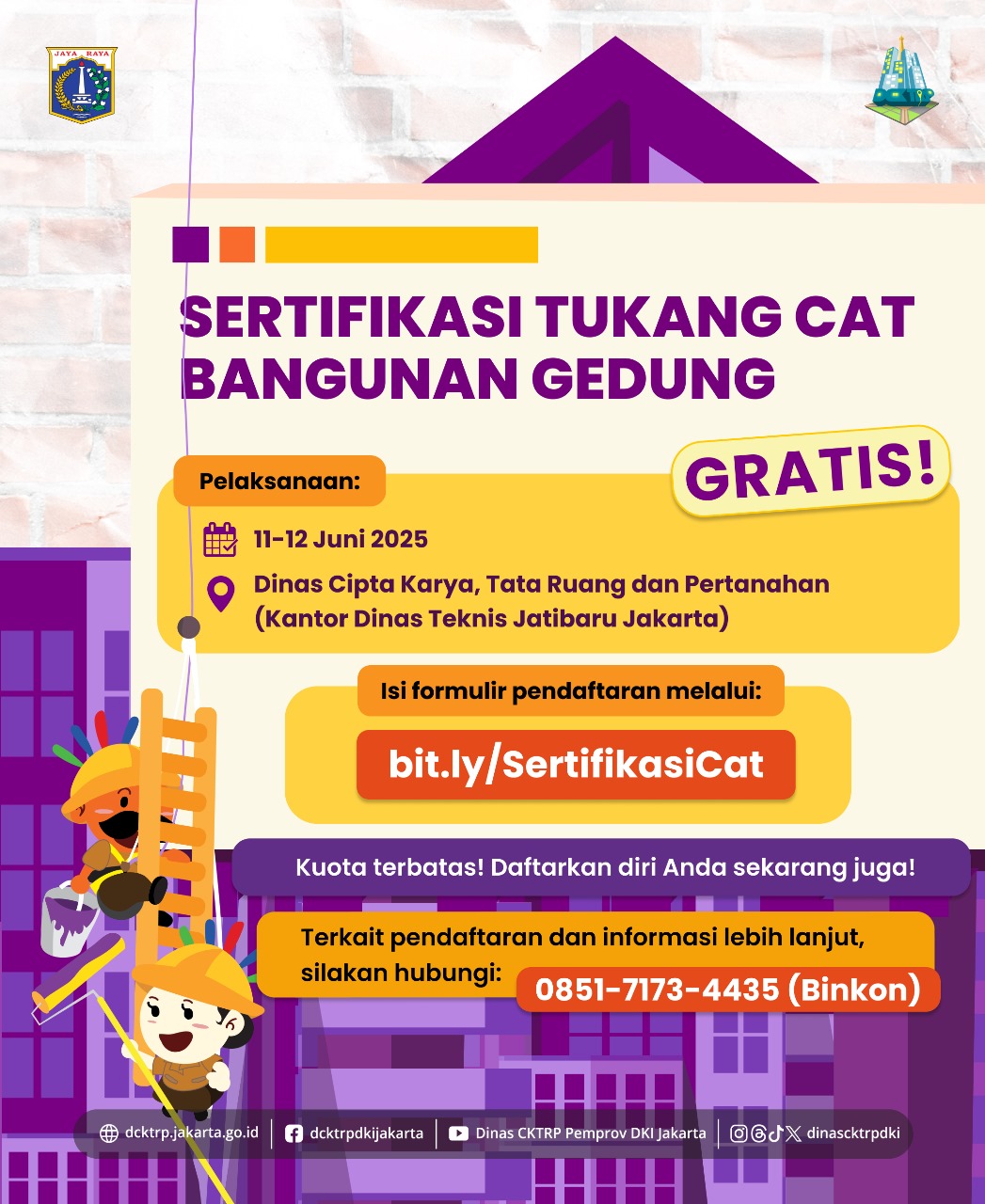 Pelatihan dan Sertifikasi Tukang Cat Bangunan Gedung